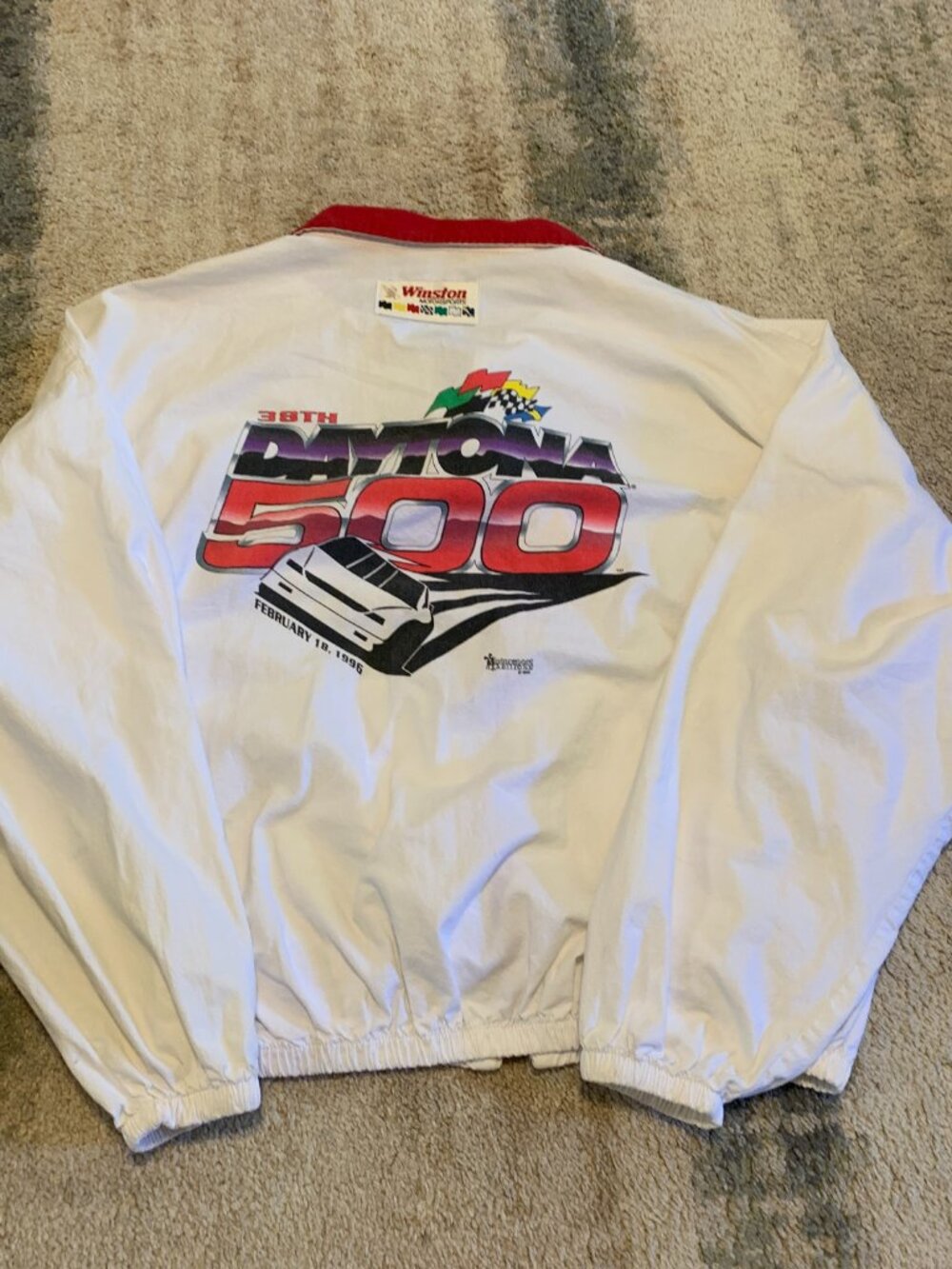 Vintage 1996 Daytona 500 Swingster Windbreaker Jacket Mens Size XXL NASCAR